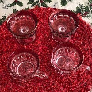 Indiana Kings Crown Ruby Red Cranberry Glassware